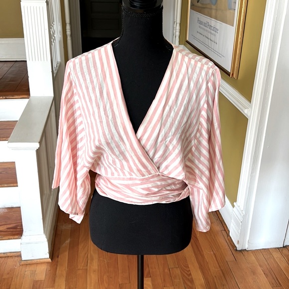 Tops - Flawless for Vici Collection Blush and Cream Wrap Top